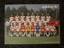 1.FC Nürnberg - 1987/88 - adidas Mannschaftskarte