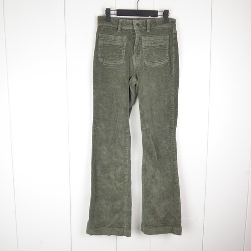 Prana Hose Damen Größe 8/29 Bootcut Cord ausgestelltes Bein hoher Bund adrette Freizeit