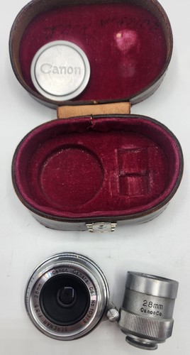 Canon 28mm F/3.5 Lens, Viewfinder Screw Mount Serenar Ultra Wide Angle Japan Vtg - Picture 6 of 24