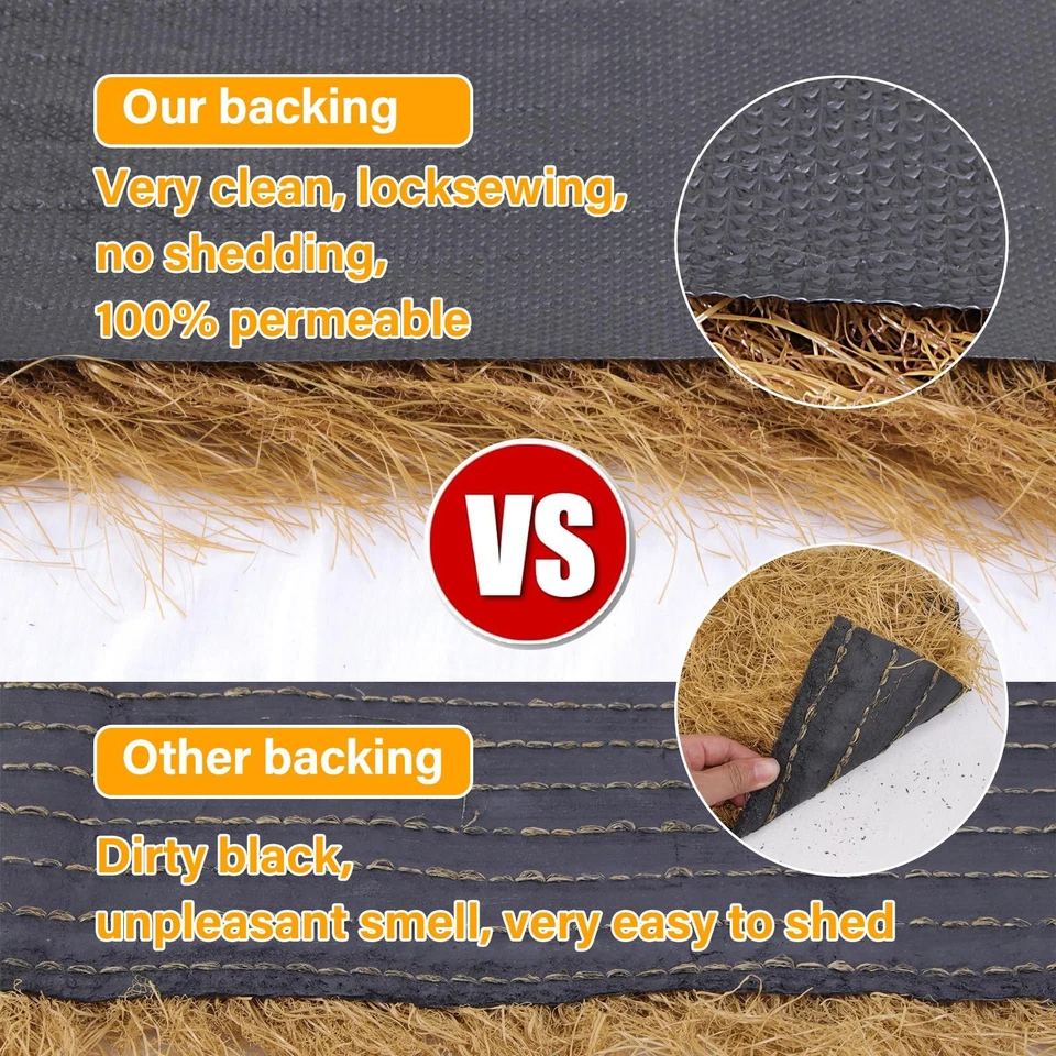 Corredor de mesa de paja de paja de paja de hierba sintética al aire libre, pilas de heno de hierba falsa de 13" x 36... Foto 3 de 4