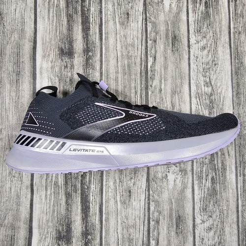 Brooks Levitate GTS 5 Running Stealth Fit Schuhe ebenholz/schwarz/flieder US Damen 8,5 B - Bild 4 von 14