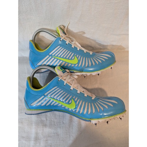 Nike Rival Sister Women’s 8.5 Track Spikes Blue Glow Volt 502619-471 from 2011 - Picture 4 of 7