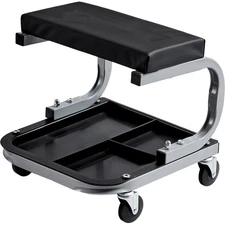 Mechanic Garage Stool 250LBS Rolling Creeper Shop Seat Under Car Tool Tray