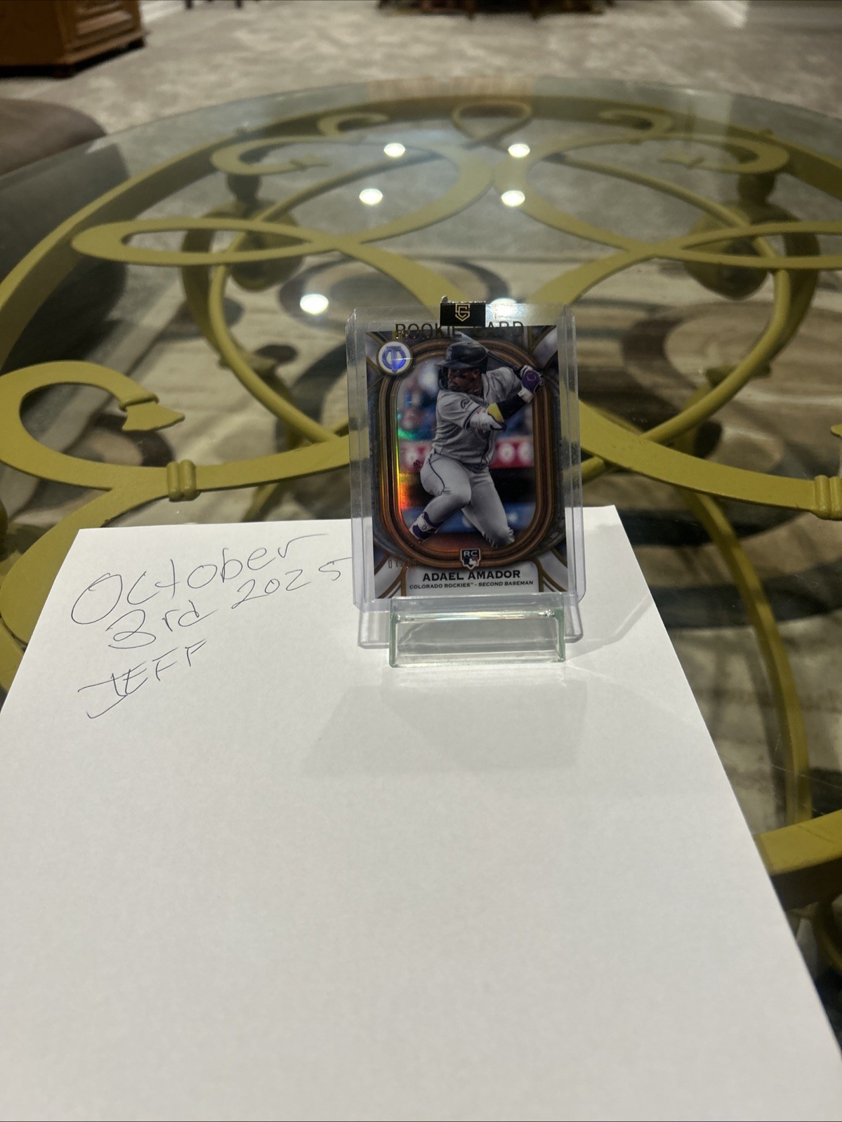 2025 Topps Tribute - Adael Amador #96 Gold /75 (RC)