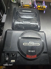 Sega genesis console lot of 2 for parts/repairs