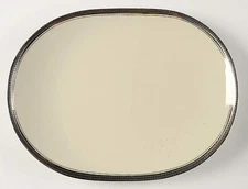 Shenango Midnight Halo Oval Serving Platter 666834