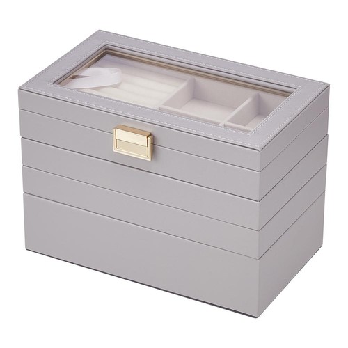 Multi-Layer Large Jewelry Box Necklace Jewelry Storage Organizer Cabinet Case UK - Picture 126 of 179