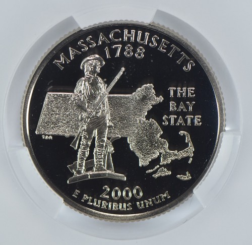 2000-S Washington State Quarter Massachusetts PR70 DCAM CAC CACg *2834 - Picture 3 of 5