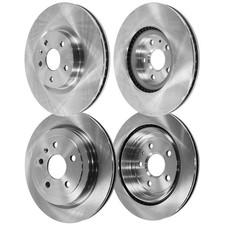 Disc Brake Rotor Set For 2008-2014 Cadillac CTS Front and Rear Base Brakes JE5