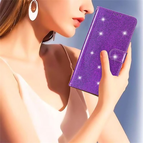 Case for Huawei P50 Pro P40 P30 P20 P10 Y6P Bling Flip Wallet Case Phone Cover - Picture 11 of 21