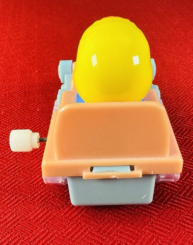 Vtg Wind-Up Duck Excavator Toy Pull Back Construction Vehicle Kids Gift Idea MCM - Picture 3 of 6