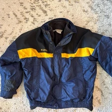 VTG Columbia Bugaboo Ski Jacket Size XL Blue Yellow 3 in 1  Zip Up Fleece lining