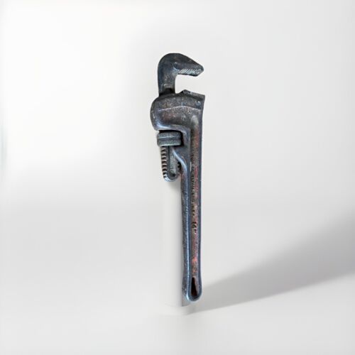 Vintage RIGID 14 Inch Heavy Duty Pipe Wrench Plumbing Tool USA Elyria Ohio