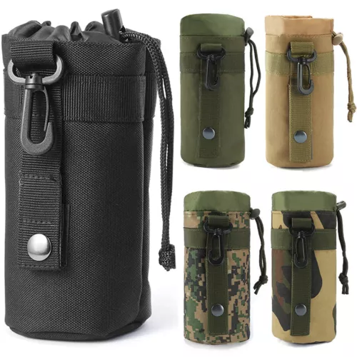 Bolsas tácticas para botellas de agua Molle al aire libre para bolsa de hervidor de agua con soporte de cinturón militar - Imagen 1 de 27