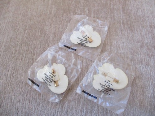 (3) Vintage HALLOWEEN Button HALLMARK Pin Lot Glow In Dark SNAKE - Picture 2 of 5