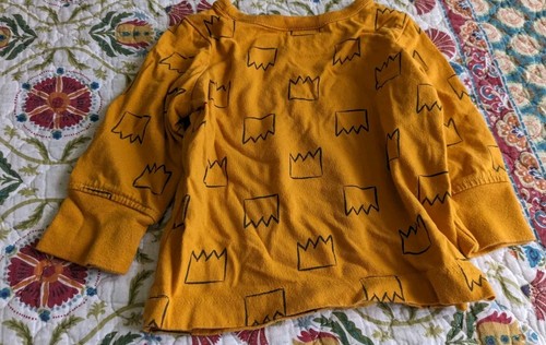 Hanna Andersson Where The Wild Things Are Gold Crown Shirt Unisex 60 cm 3-6 M - Bild 2 von 3