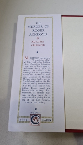 Agatha Christie THE MURDER OF ROGER ACKROYD facsimile 2011 HB DJ - Picture 4 of 8