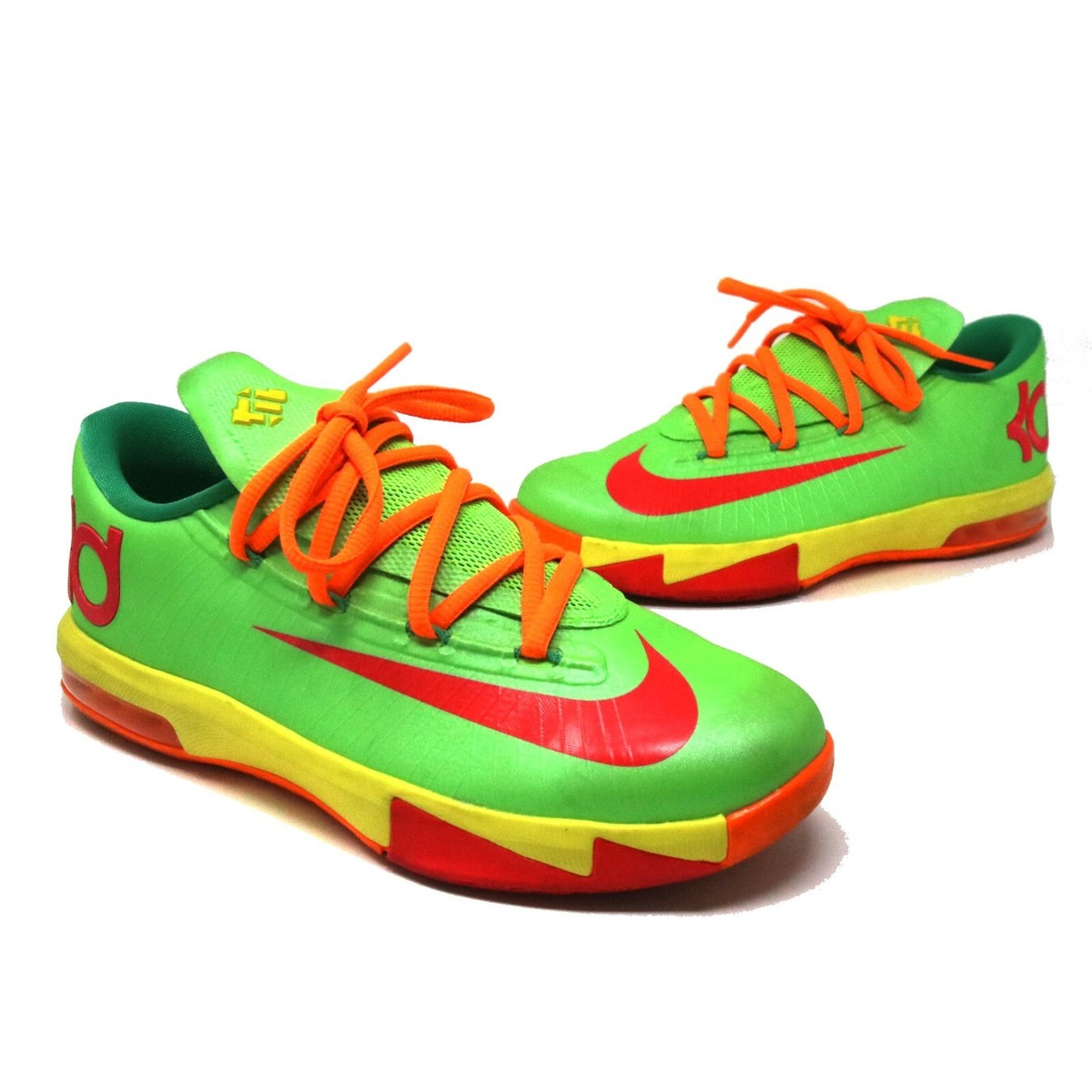 kd shoes green and orange