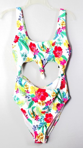 SALT+COVE Retro Hibiscus Knot One PC Swimsuit Size Large Floral Retail $44.99 - Picture 2 of 4