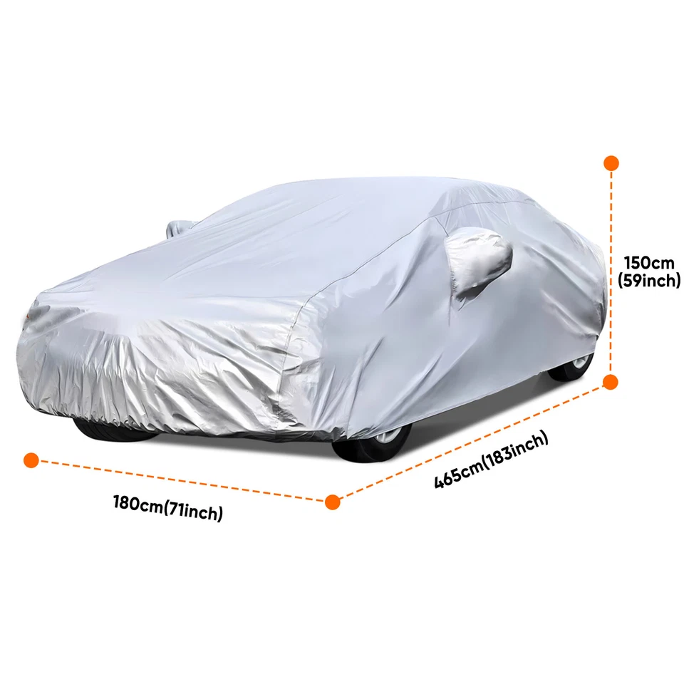 Cubierta de coche para exterior polvo UV protector solar universal para Ford Mustang 1980-1993 Foto 2 de 4