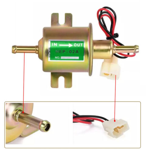 Electric Fuel Pump HEP-02A Low Pressure Bolt-On Universal Diesel Petrol Engine - Picture 2 of 7