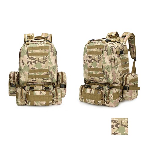 Outdoor Military Tactical Backpack Large Rucksack Camping Hiking Travel Bag 75L - Picture 14 of 25