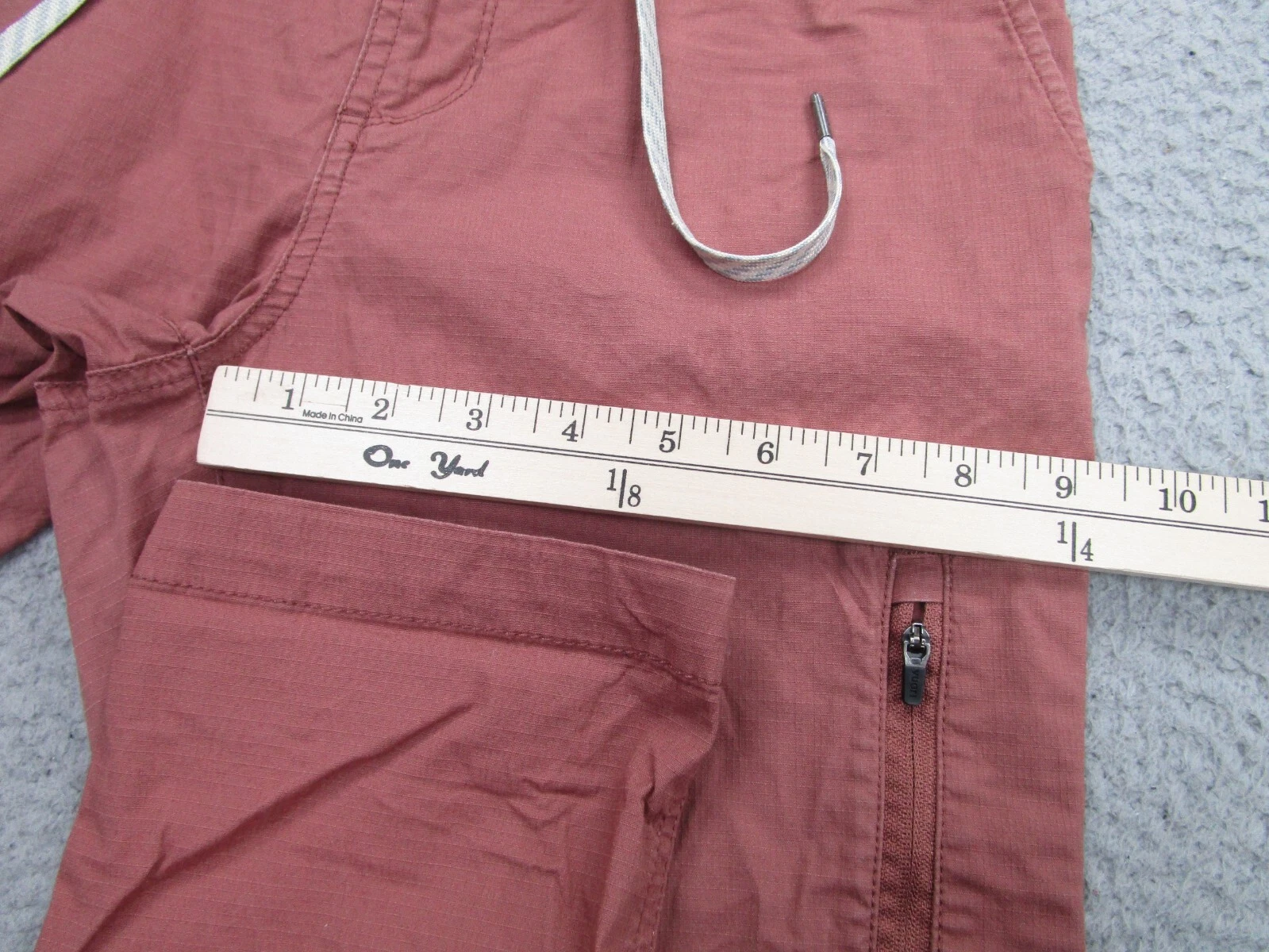 vuori rosewood ripstop zip pockets cargo hiking pants
