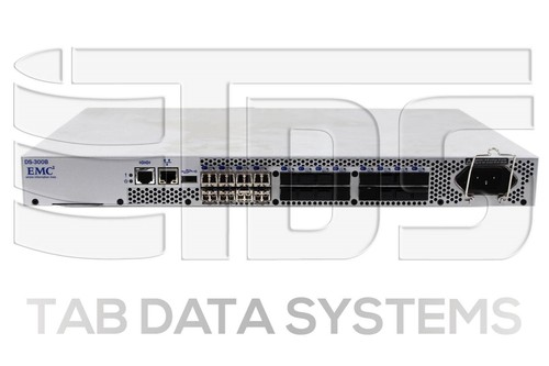 EMC Brocade DS-300B 8GB FC Switch w/ 8x Active Ports, 8x 8G SFPs 100-652-065