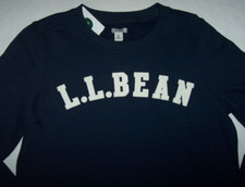 NWT L.L. Bean 1912 Crewneck NAVY COLLEGIATE LOGO Sweatshirt Youth Boy/Girl XL