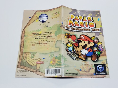 Paper Mario Thousand Year Door Authentic Nintendo GameCube Manual Only * - Bild 3 von 20