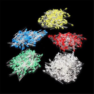 100-500-1000PCS-3mm-White-Green-Red-Blue-Yellow-LED-Light-Bulb-Emitting-Diode