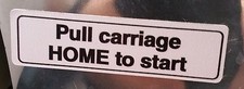 New Hobart Slicer Pull Carriage Home Warning Sticker #3460 ORM-0477733 Decal