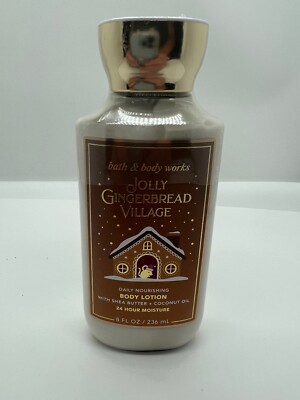 Bath & Body Works Jolly Gingerbread Village Daily Nourishing Body Lotion 8 fl oz