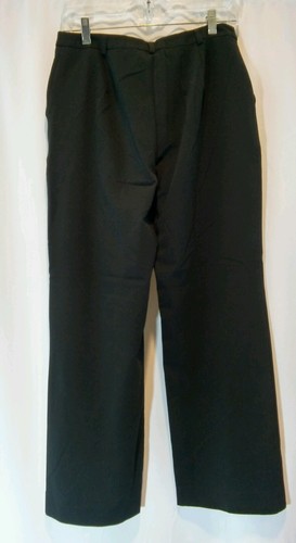 Hillard & Hanson Black Stretch Dress Pant Sz 8 - Picture 2 of 4
