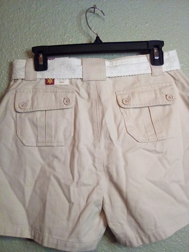 SO girls belted shorts NWT plus size 16 1/2 khaki - Picture 2 of 6