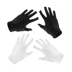 2x-Women-039-s-Sun-UV-Protection-Short-Gloves-Wedding-Dancing-Dress-Black-White