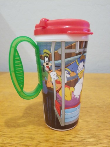 Disney Mickey and Minnie rapid refill 6" plastic souvenir cup lid Donald - Picture 2 of 7