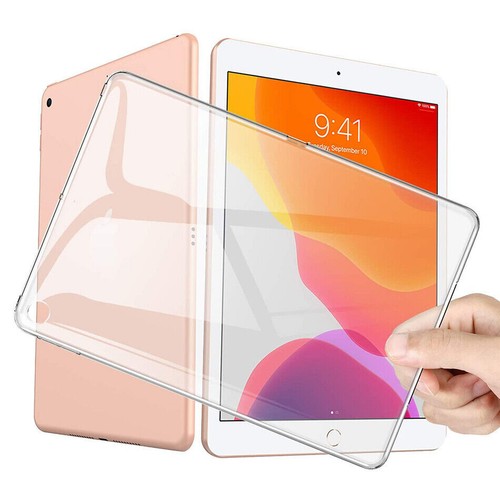 For Apple iPad 10.2" 7th 8th 9th Generation Gel Case Clear Silicone Back Cover - Picture 3 of 17