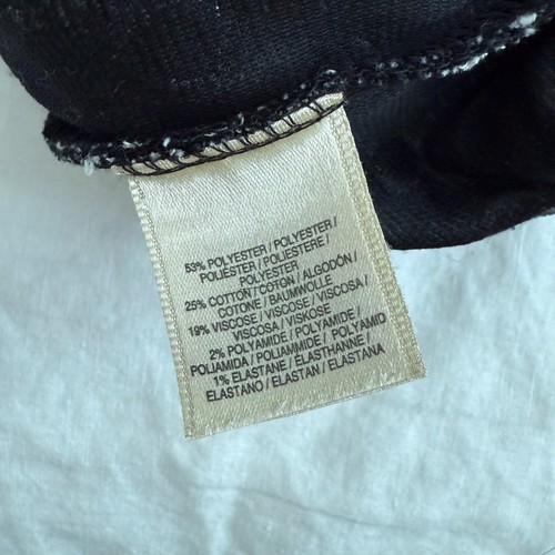 Anthropologie Postmark Polka Dot Mock Neck Sleeveless Top LARGE Black White - Picture 7 of 7