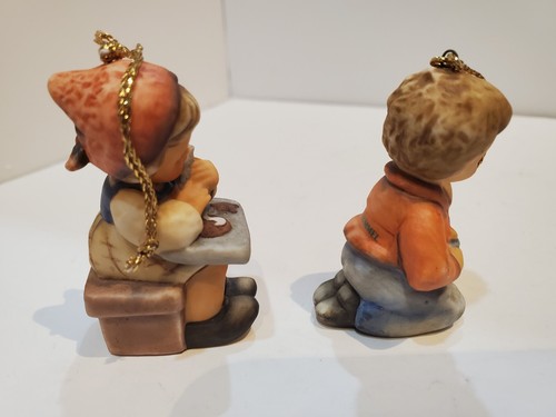 Goebel Christmas 2 Ornaments Berta Boy Girl - Picture 5 of 9