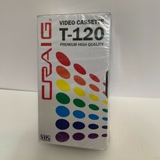 3 PK Craig Blank T-120 Premium High Quality VHS Video Cassette Tapes