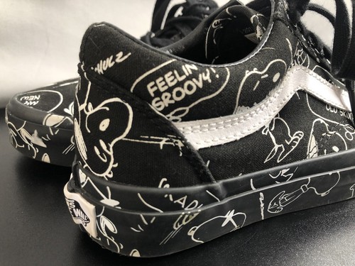 Zapatos para hombre Vans Old Skool x Peanuts Snoopy negros de lona talla 3.5 - Imagen 5 de 13