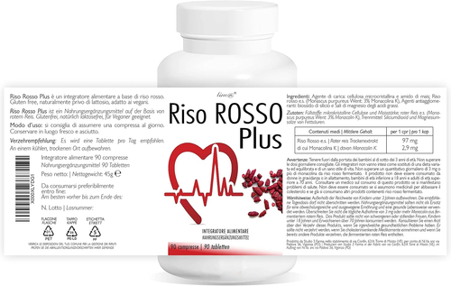 Riso Rosso plus Lineadiet – Integratore Alimentare a Base Di Riso Rosso Fermenta - Imagen 2 de 12