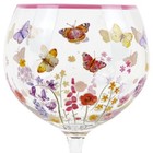 Jennifer Rose Butterfly Garden Copa Gin Glass Flowers Ladybird