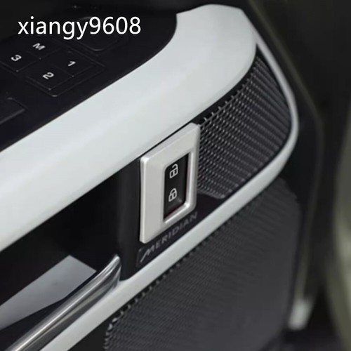 Silver Alloy Door Lock Button Anti-accidental Touch Trim For LR Defender 110 20+ - Picture 11 of 15