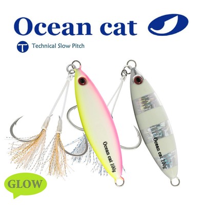 100g 9cm Slow Fall Pitch Fishing Lures Sinking Lead Metal Flat Jig Jigging Bait