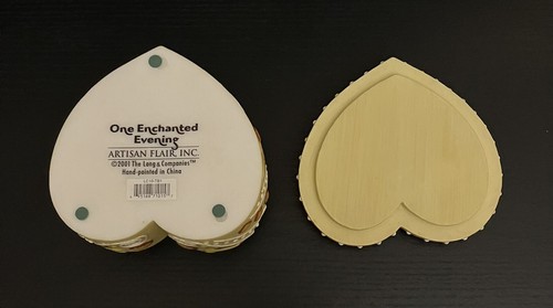 Artisan Flair “One Enchanted Evening” Heart Shaped Trinket Box 2001 - Picture 5 of 9