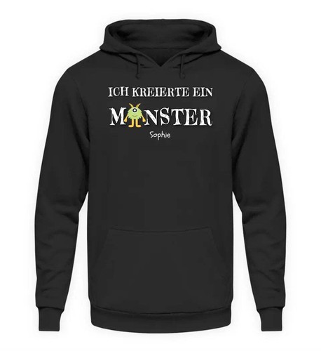 Ich kreierte ein Monster Damen Hoodie Wunschname Halloween Party - Bild 4 von 9