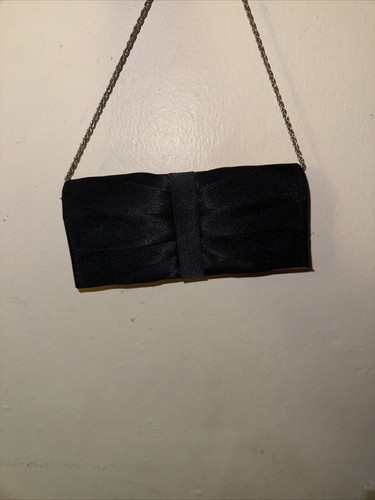 RSVP Crossbody Purse Purple Clutch Chain Strap Foldover 8 x 3.5" C99 - Picture 1 of 11