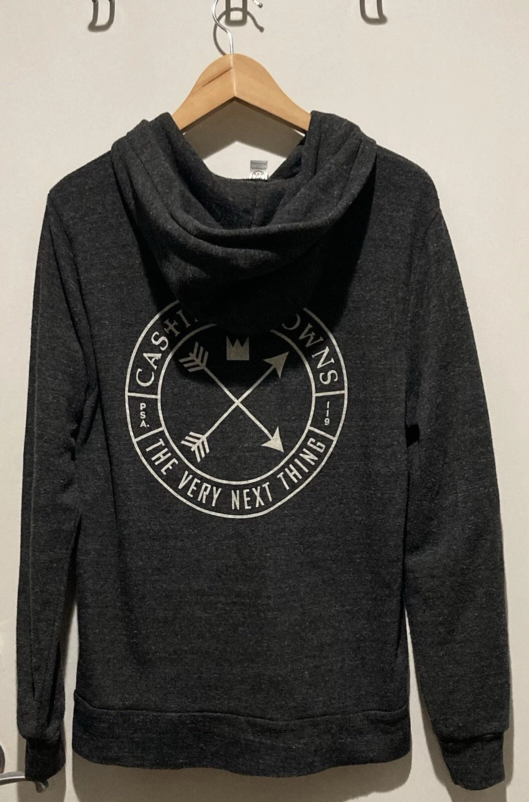 VETEMENTS Felpa con cappuccio e zip Casting Crowns grande RARA! 50% alla borsa del samaritano!